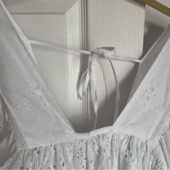 FRENCH CONNECTION BRODERIE EYELET WHITE TOP - Picture 6 of 10